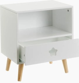 Comodino bianco per bambini - Casa Selección