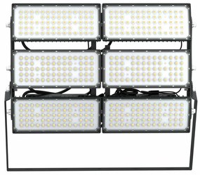 Faro Modulare LED 1.200W IP66, 167lm/W Dimmerabile DALI - INVENTRONICS Colore  Bianco Naturale 4.000K, Scegli l'angolo di illuminazione 60°, Scegli le staffe dei moduli Orientabili