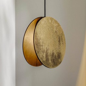 Nowodvorski Lighting Lampada a sospensione Wheel in legno impiallacciato, oro