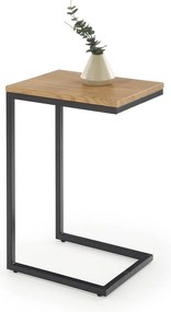 Tavolino da salotto AURIA rovere/nero