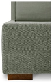 Letto matrimoniale grigio imbottito con rete inclusa 180x200 cm Dreamer – Scandic