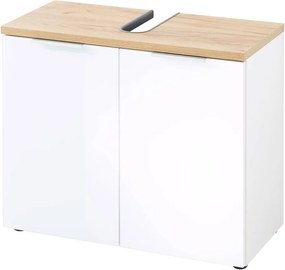 Mobile bianco sotto il lavabo in rovere 70x58 cm Pescara - Germania