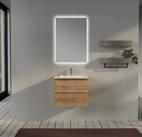 Mobile da bagno sospeso 60 cm Rovere - Sofia