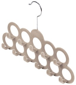 Gruccia appendi accessori in velluto Domopak Living, beige