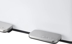 Cestino per la spazzatura bianco opaco in acciaio per raccolta differenziata/con pedale 2x20 l Aliya – Spirella