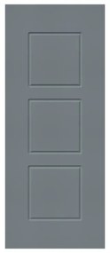 Pannello per porta d'ingresso P012 pellicolato pvc grigio L 92  x H 210.5 cm, Sp 6 mm apertura reversibile