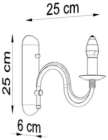 Applique MINERWA 1xE14/40W/230V bianco