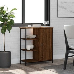Credenza Rovere Marrone 70x30x80 Cm İn Legno Multistrato /