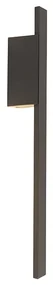 Lampada da parete esterna moderna antracite IP54 con LED - Jamal