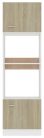 Armadio per Microonde Rovere Sonoma 60x57x207 cm in Truciolato