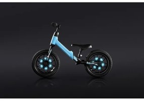 QPlay - Bici a spinta con LED lampade su ruote SPARK blu