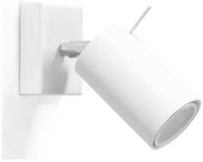 Lampada da parete bianca Etna - Sollux