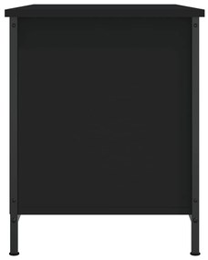 Mobile Porta TV Nero 80x40x50 cm in Legno Multistrato