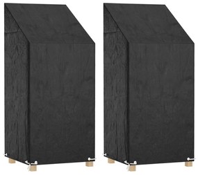 Coprisedie Giardino 2pz 8 Occhielli 65x65x110/150cm Polietilene /