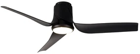 Ventilatore da soffitto Ushuaia nero, D. 133 cm MANTRA