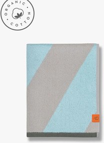 Asciugamano in spugna in cotone organico color menta 70x133 cm Diagonal - Mette Ditmer Denmark