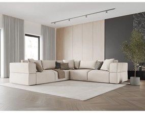 Divano angolare variabile beige Esther - Milo Casa