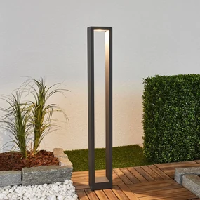 Lucande lampione a LED Jupp, set da 4, 90 cm, antracite, IP54