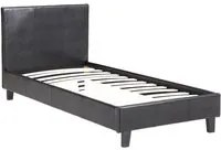 Letto struttura letto 1 piazza 90x190 cm LINA colore nero