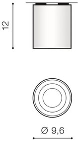 Azzardo AZ2955 - Plafoniera BROSS 1xGU10/50W/230V