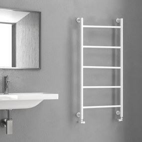 Termoarredo scalda salviette 1200x560mm colore bianco opaco KAM-D6012B - KAMALU