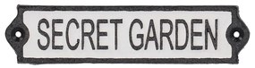 Insegna in ghisa 21x5 cm Secret Garden - Esschert Design
