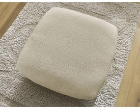 Poggiapiedi beige con rivestimento in bouclé Leonore – Bobochic Paris