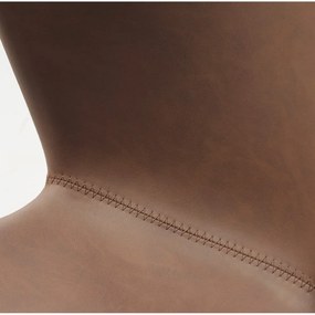 Sedie da pranzo in set marroni in metallo 2 pz Teslin – Unique Furniture