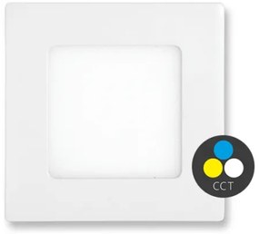 Ecolite LED-WSQ-CCT/6W/BI - Lampada LED da incasso RAFA LED/6W/230V IP44 bianco