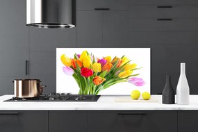 Rivestimento parete cucina Tulipani, fiori, piante 100x50 cm