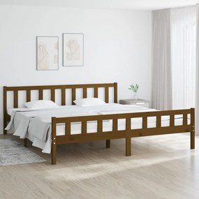 Giroletto Senza Materaso Ambra İn Legno Massello 200x200 Cm /