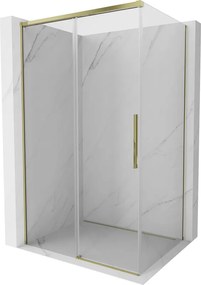 Mexen Rox cabina doccia scorrevole 150 x 90 cm, trasparente, dorata - 8C2-150-090-50-00