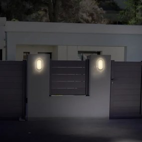 Solight WO749-G- LED Lampada da esterno LED/20W/230V 4000K IP54 grigio ovale