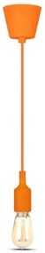 Lampadario su filo 1xE27/60W/230V arancione