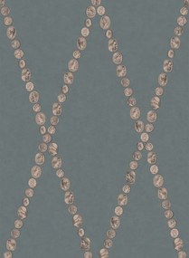 Cole & Son Carta da parati Cammei - Slate/ Rose Gold