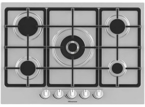 Hisense - GM773XF piano cottura Acciaio inossidabile Da incasso Gas 5 Fornello(i)