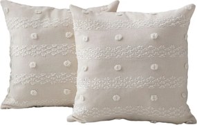 Federe decorative in set 2 pz 43x43 cm Tuffet – Mioli Decor