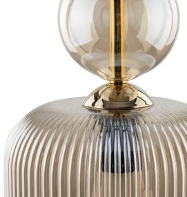 Lampada a sospensione con cavo SOPHIA 1xE14/10W/230V nero/beige fumé