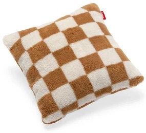 Square Pillow Cuscino Teddy Chess Almond Crema - Fatboy®