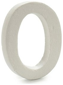 Lettera O Bianco polistirene 1 x 15 x 13,5 cm (12 Unità)
