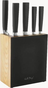Portacoltelli con 5 coltelli Fino Black