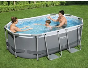 Piscina Fuori Terra Ovale Power Steel 305x200x84 Cm /