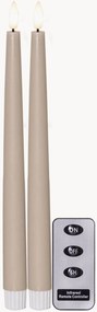 Candele LED a fiamma Slim e telecomando, 2 pz