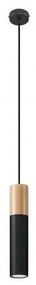 Sollux SL.0632 - Lampadario a sospensione con filo PABLO 1xGU10/40W/230V nero