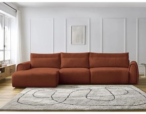 Divano angolare arancione Aden – Bobochic Paris