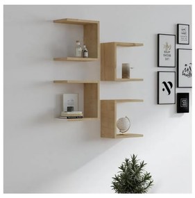 SET 4x Mensola da parete BASE marrone