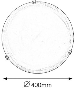 Rabalux 3301 - Plafoniera ALABASTRO 2xE27/60W/230V in vetro alabastrino