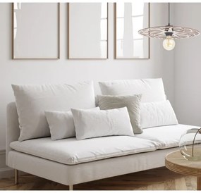 Lampadario a sospensione con filo FALCO 1xE27/60W/230V diametro 40 cm beige