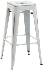 Sgabello Bar Joshua V2: Design Industriale E Stabile / Antik Weiß