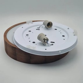 Brilagi - LED RGBW dimmerabile plafoniera CARVALHO 2xE27/15W/230V Wi-Fi rovere pr. 37,5